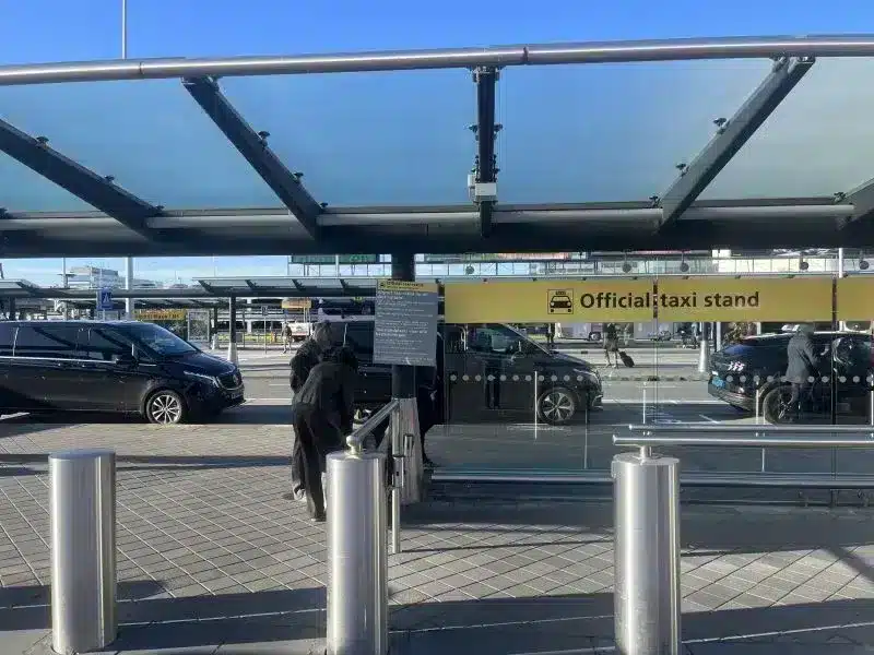 Taxi Amsterdam Airport to City Official Taxi Stand